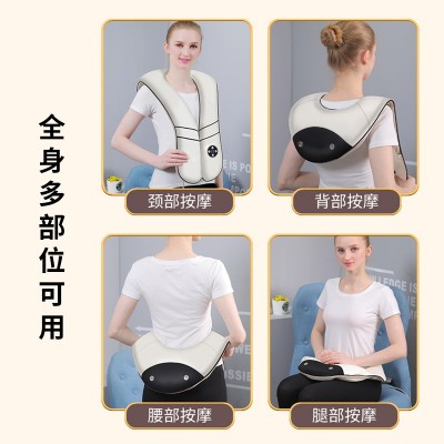 毕梵颈椎按摩器腰背肩膀颈部脖子电动捶打理疗仪热敷按摩披肩图2