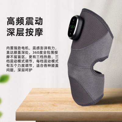 膝盖按摩仪腿部震动按摩膝盖恒温电加热自动定时关闭老寒腿按摩器图2