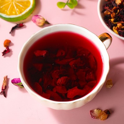 花茶批发酸梅汤花草茶花果茶 冻干水果茶橙干蓝莓情深500克水果茶图3