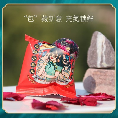 茯济堂阿胶玫瑰黑芝麻丸袋装108g手工丸子健康零食方便即食图3