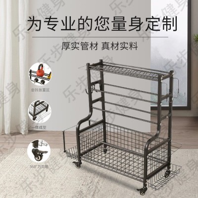 多功能哑铃架壶铃架运动健身器收纳架推车体育置物架篮球瑜伽架图4
