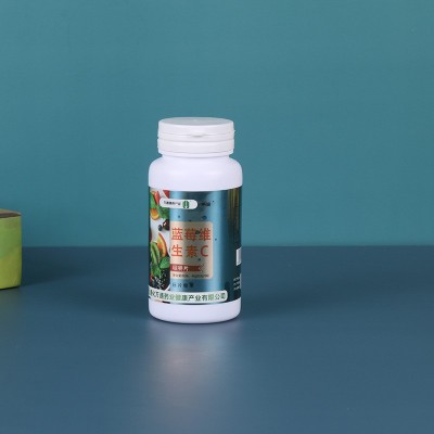 蓝莓维生素C咀嚼片批发 现货压片糖果厂家供应 48g(0.8g*60)盒图3