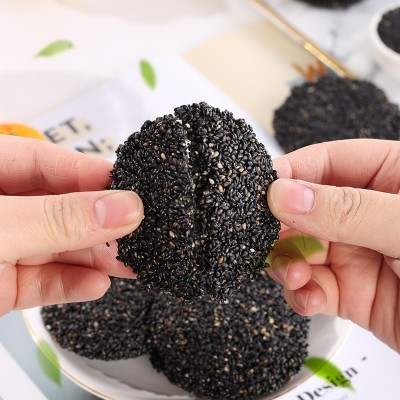 现货批发蜂蜜味黑芝麻饼210g一件代发养生食品黑芝麻孕妇零食图4