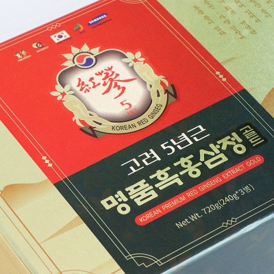 韩国原瓶进口韩医堂高丽参红参膏高档韩医堂人参浓缩液正宗黑参膏图3
