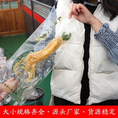 保鲜参长白山人参东北特产泡酒药材袋装参煲汤白皮参林下参地摊图2