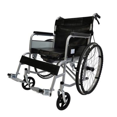 手动轮椅老人手推带坐便器老年人加厚残疾人轮椅车折叠轻便