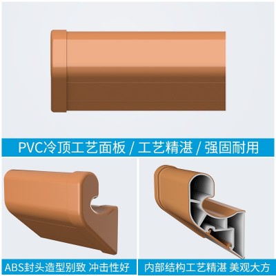 精神中心走廊防撞扶手养老院楼道PVC靠墙抓杆过道安全医院扶手图2