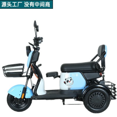 新款电动三轮车成人家用休闲老年人代步车小型三轮电瓶车源头工厂图3