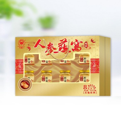 厂家直供即食燕窝人参燕窝冰糖年货送礼品8瓶装即食燕窝礼盒代发图3