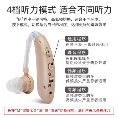老人助听器老年人年轻人充电耳聋耳背专用耳背式挂耳式图4