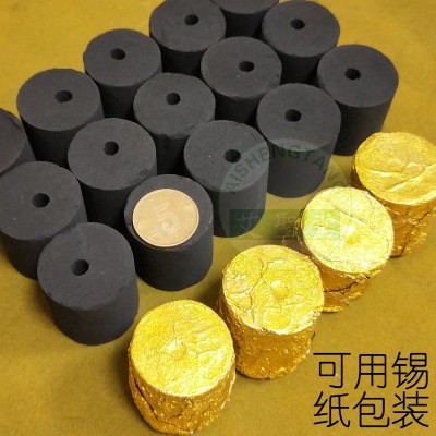 美容院砭石罐用无烟艾柱艾绒艾草鲍菇灸条批发十年陈艾绒碳化艾条图3