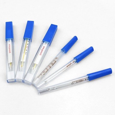 鱼跃玻璃体温计口腔腋下家用水银温度计大刻度大数字成人儿童婴儿图3