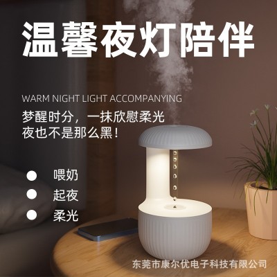 香薰机反重力水滴加湿器精油灯迷你炉香薰灯超声波卧室家用倒流图2