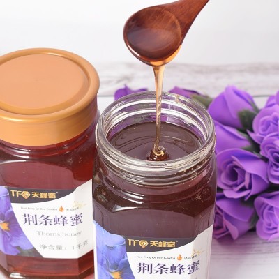 荆条蜂蜜1kg玻璃瓶装 成熟土蜂蜜厂家现货批发图3