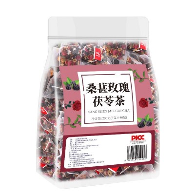 桑葚玫瑰茯苓茶独立三角包山楂百合组合养生花茶批发早C晚 A茶图4