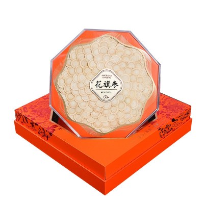 西洋参片礼盒1.6-1.8cm直径 200克批发 软枝 伴手礼 花旗参切片图5