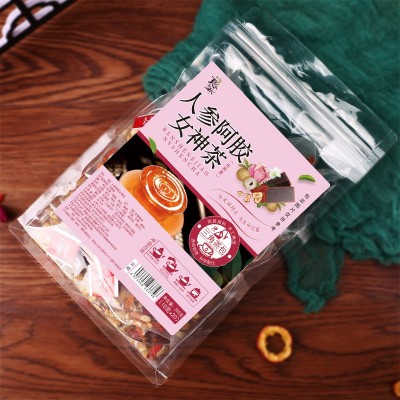 代发人参阿胶女神茶 荷叶山楂茉莉花茶独立三角包女生好气色茶图3