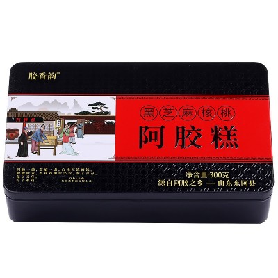 东阿县阿胶糕铁盒300即食阿胶礼盒装阿娇阿胶糕图3