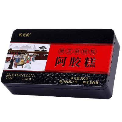 东阿县阿胶糕铁盒300即食阿胶礼盒装阿娇阿胶糕图5