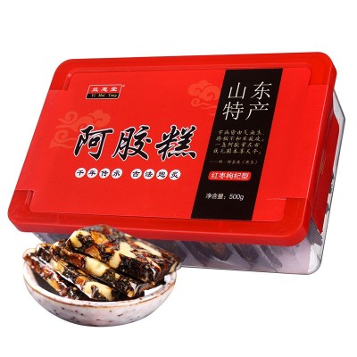 阿胶糕即食阿胶 盒装阿胶固元糕礼盒500g阿胶固元膏 阿胶片批发图3