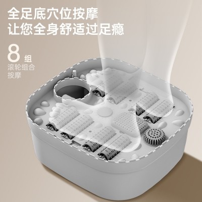 新款可折叠足浴盆深桶家用足疗机恒温加热泡脚桶电动按摩器批发图2
