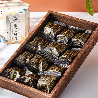 黑芝麻丸批发无九蒸九晒芝麻球手工制造芝麻球现货代发图2