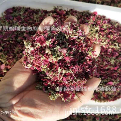 批发【玫瑰花沫 】碎玫瑰袋泡茶原料重瓣玫瑰中药粉药厂投料花茶图3