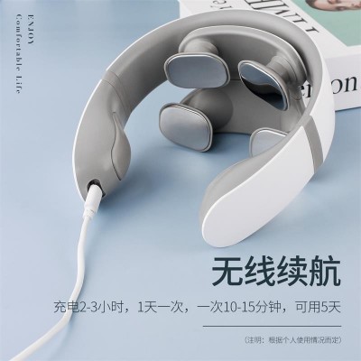 茗振脖子颈部按摩仪迷你肩颈脉冲护颈仪智能颈椎按摩器经 络多功能图2