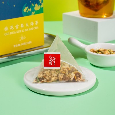 桂花雪梨大海茶组合三角包袋泡茶厂家直销一件代发图3