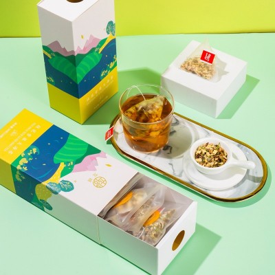 桂花雪梨大海茶组合三角包袋泡茶厂家直销一件代发图5