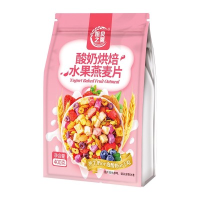 400g袋装酸奶水果低温烘焙麦片非油炸水果麦片即食早餐果粒燕麦片