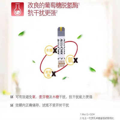 德国罗氏卓越血糖试纸条50片精采金采血糖检测试仪用图4