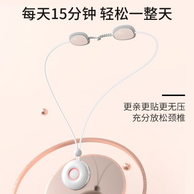 吊坠挂脖颈椎按摩仪迷你便携颈部按摩器肩颈理疗脉冲热敷护颈仪图3