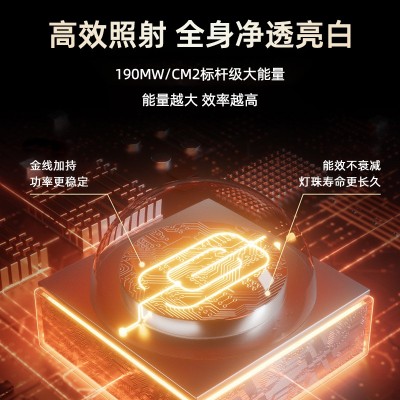 新款家用脸部光谱仪红蓝光嫩肤大排灯光子面膜仪硅胶面罩美容仪图2