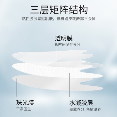 现货微晶法令纹膜贴凝胶嘴角纹男女八字纹帖提拉紧致面膜贴批发图3