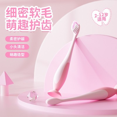 【严选】吸盘牙刷3-12岁儿童站立式软毛牙刷家用宝宝厂家 直销批发图2