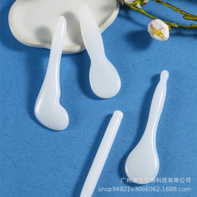 源优玉石刮痧拨筋棒脸部刮痧眼部面部全身刮痧板 白玉玉石刮痧板图3