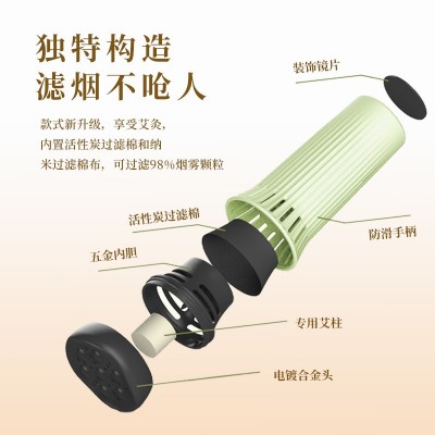 面部艾灸便携美容明火无烟脸部按摩仪随身灸熏蒸养生艾灸图2