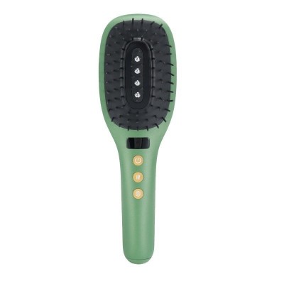 跨境爆品干湿两用直发卷发两用头发梳直发器护发器负离子直发梳子图2
