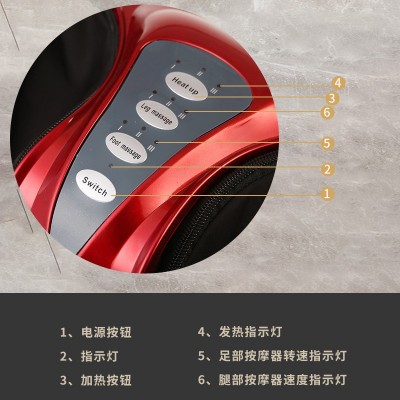 电动全包裹智能足疗机 脚底腿部按摩加热气压揉捏美腿机按摩批发图2