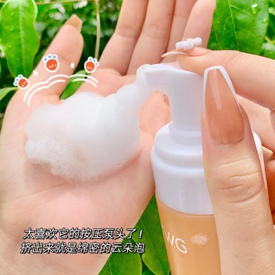 洗面去黑变白山茶花氨基酸洁面慕斯深层清洁补水绵密泡沫洁面乳图4