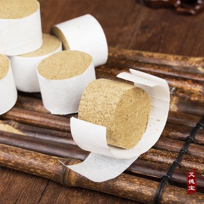 南阳艾德宝3.5cm加粗加大艾柱纯绒厂家批发艾绒艾条5:1艾灸柱家用图2