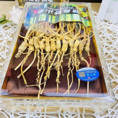参品参人参长白山林下野山参礼盒东北特产泡酒整支林下籽多支金白图2