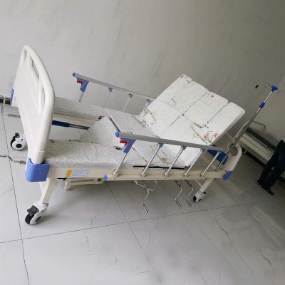 医院护理双摇护理床 定制手动翻身医用床 家用老人加宽病床翻身床图4