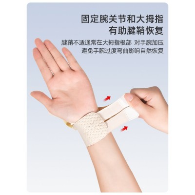 超薄大拇指固定器腱鞘护腕关节扭伤手腕保护套鼠标手妈妈手拇指套图3