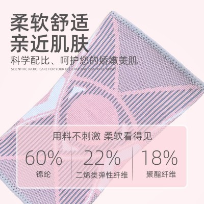 运动护膝女夏季跑步篮球半月板保护套男羽毛球舞蹈护膝盖透气护膝图2