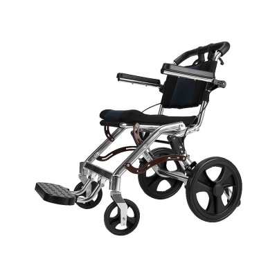 希维尔老人轮椅折叠轻便超轻铝合金残疾手推车便携旅行老年代步车