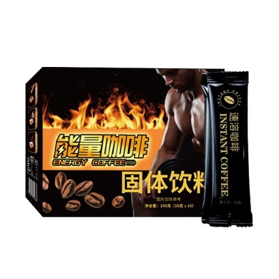 抖音快手同款黑咖啡0脂0糖批发复合速溶黑咖啡粉人参多肽男性代发图5