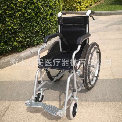 折叠轻便窄门便携小型残疾人老人手推代步车儿童充气轮椅仅重14kg