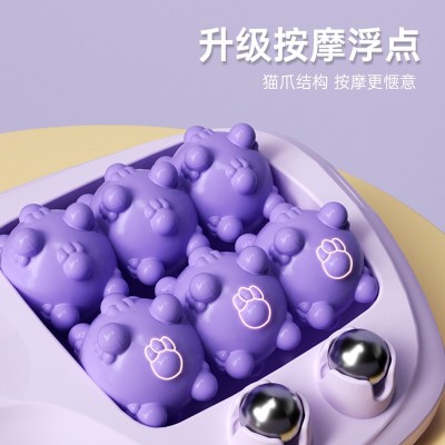 足底按摩器家用猫爪滚轮脚底按摩器足部脚部足疗养生神器穴位图3